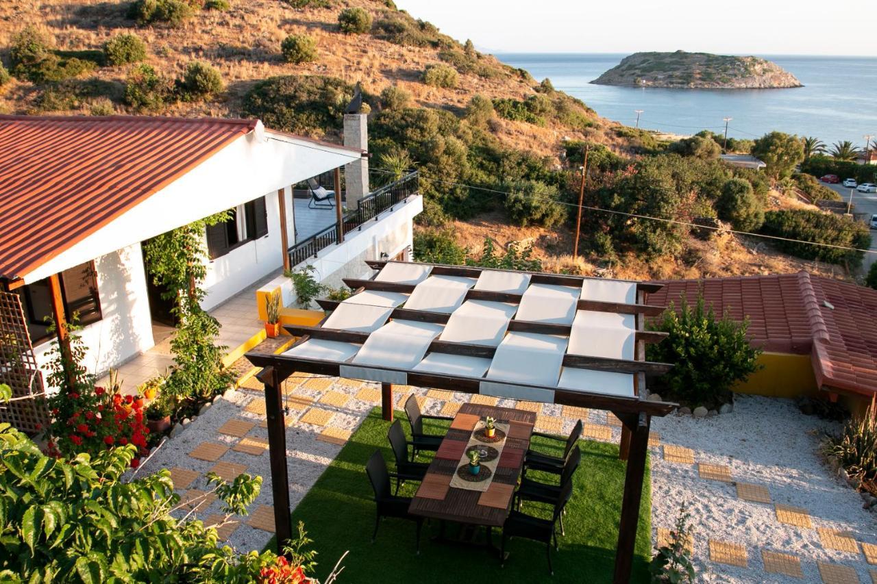 Summer Dream Cottage, 2Br, Beautiful Sea View Móchlos Exterior foto