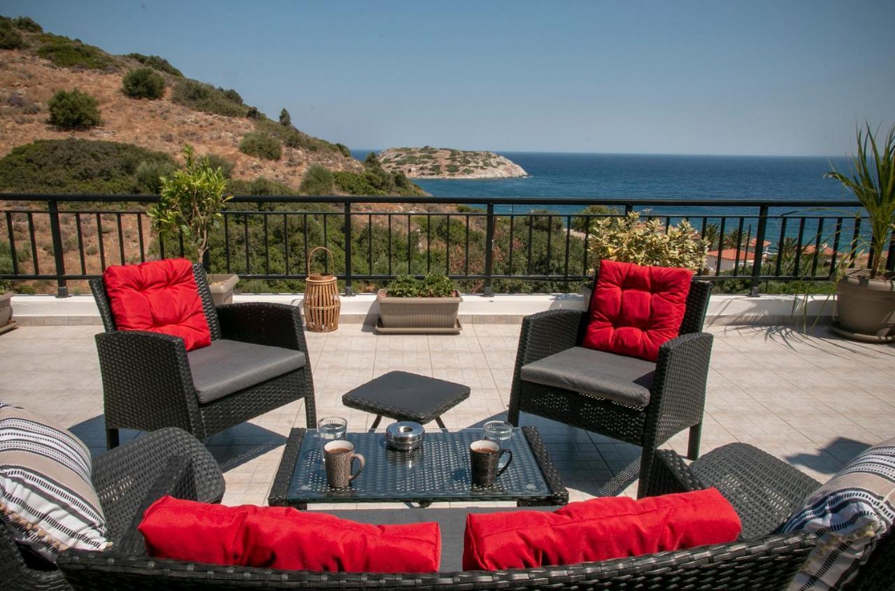 Summer Dream Cottage, 2Br, Beautiful Sea View Móchlos Exterior foto