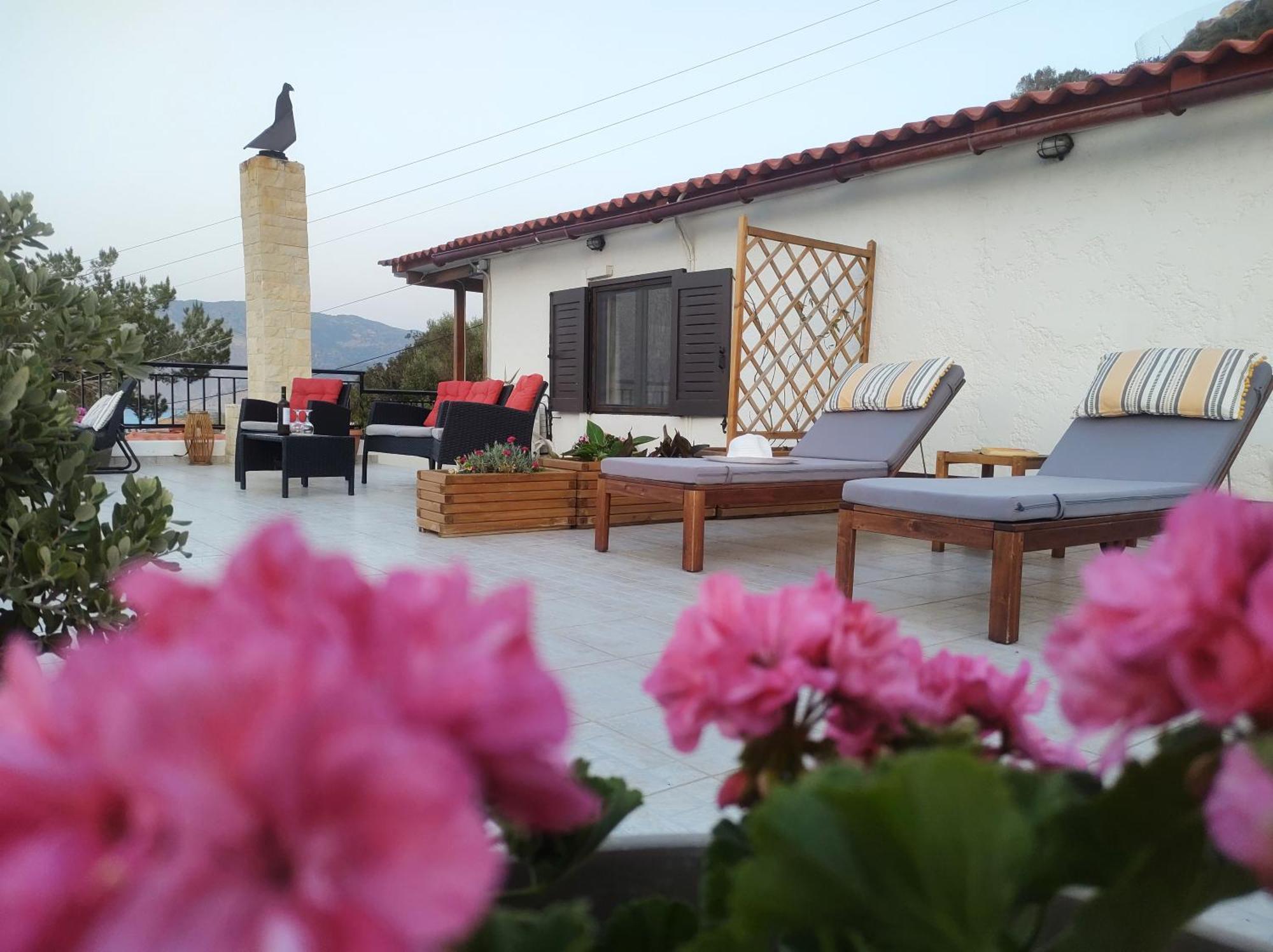 Summer Dream Cottage, 2Br, Beautiful Sea View Móchlos Exterior foto