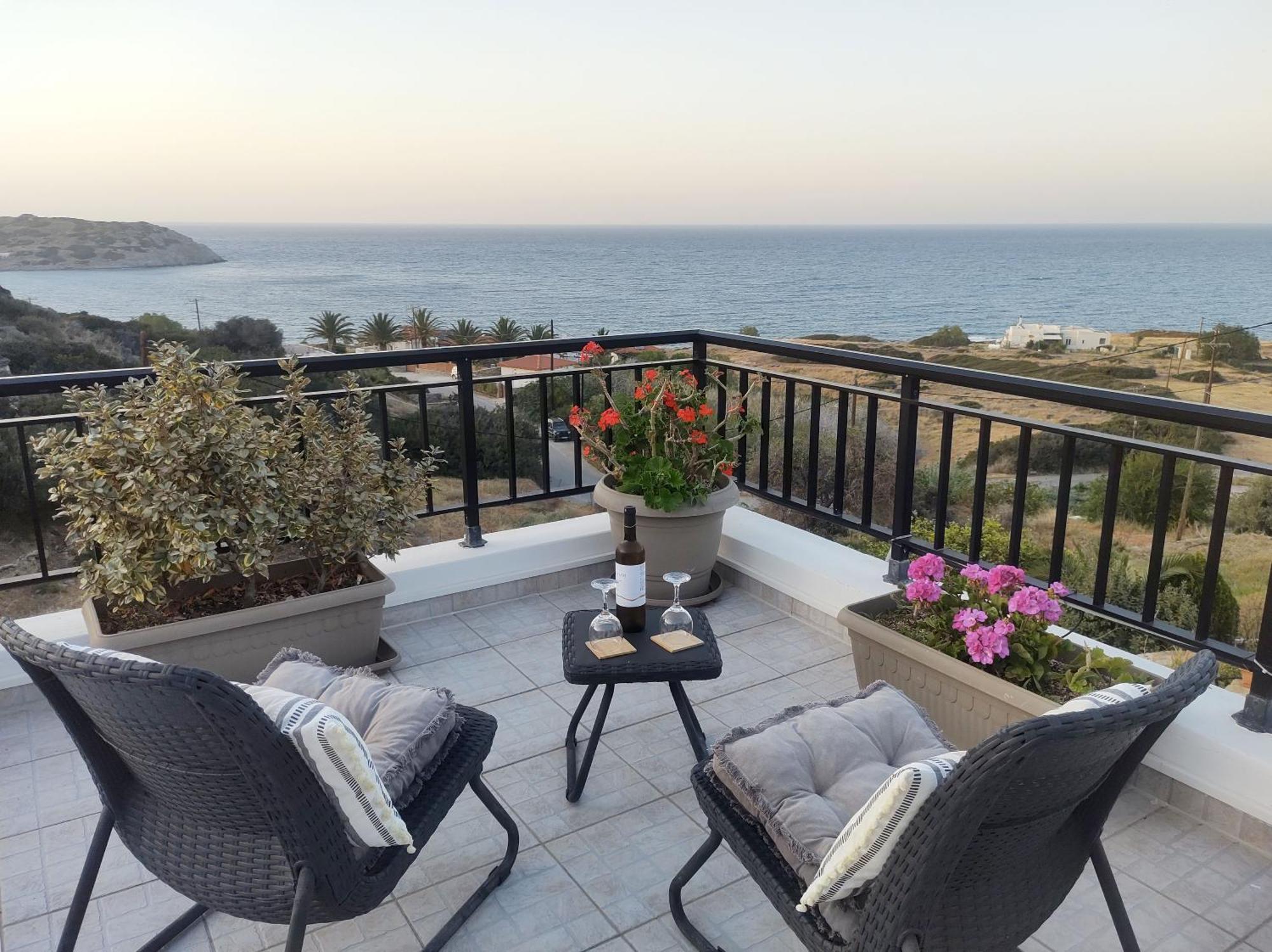 Summer Dream Cottage, 2Br, Beautiful Sea View Móchlos Exterior foto